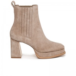 Beige Women Bernardo Nicola Platform Boots | KAW5393ER