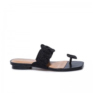 Black Women Bernardo Palermo Slide Sandals | GGL499AH