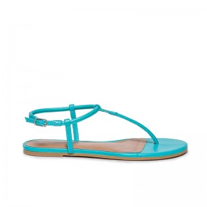 Blue Women Bernardo Haven Thong Flat Sandals | QHV3817CD