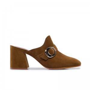 Dark Brown Women Bernardo Natasia Mules | YYP2025RG