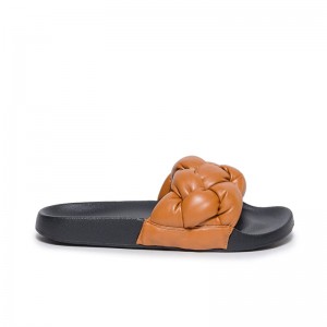 Dark Brown Women Bernardo Rylee Pool Slide Sandals | IKE5892IJ