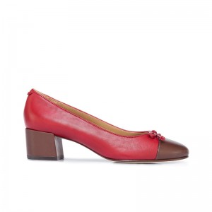 Dark Red Chocolate Women Bernardo Marisol Ballerina Pumps | FBH4188LS