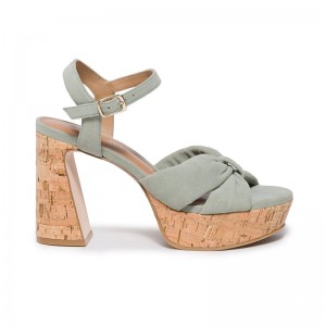 Light Green Women Bernardo Veronika Platform Sandals | COC7057EQ