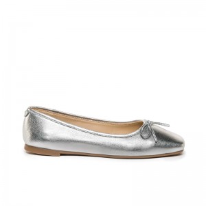 Silver Women Bernardo Gwynn Ballet Flats | BLU7449NR