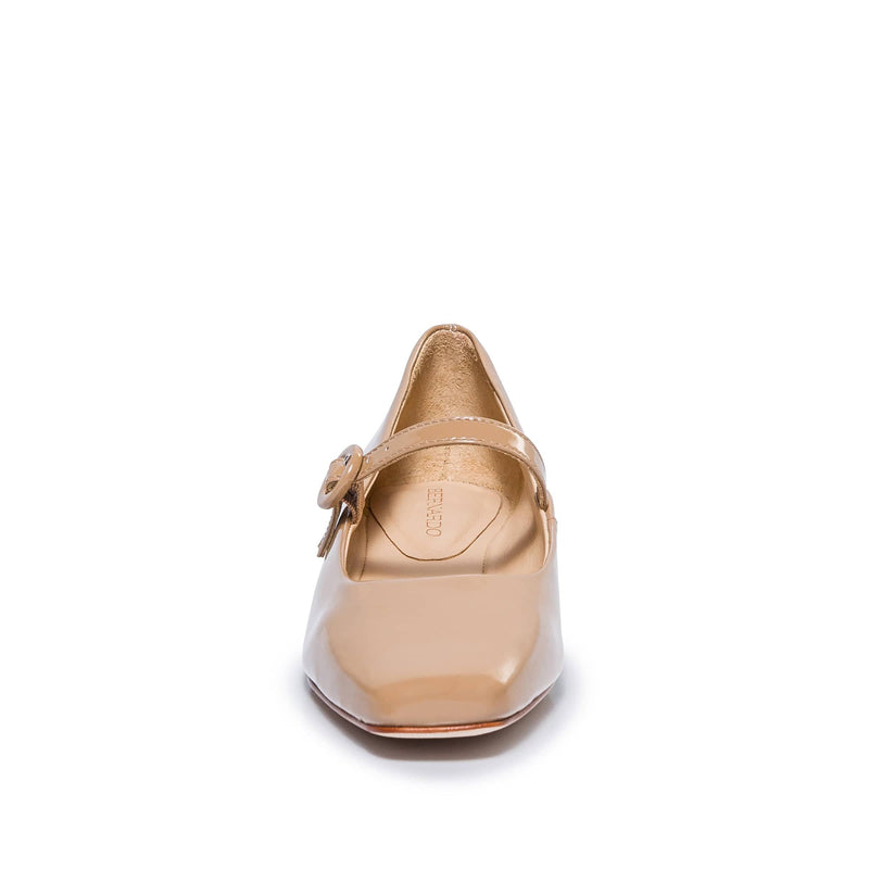 Beige Women Bernardo Gabriela Mary Jane Ballet Flats | CDY6656VK