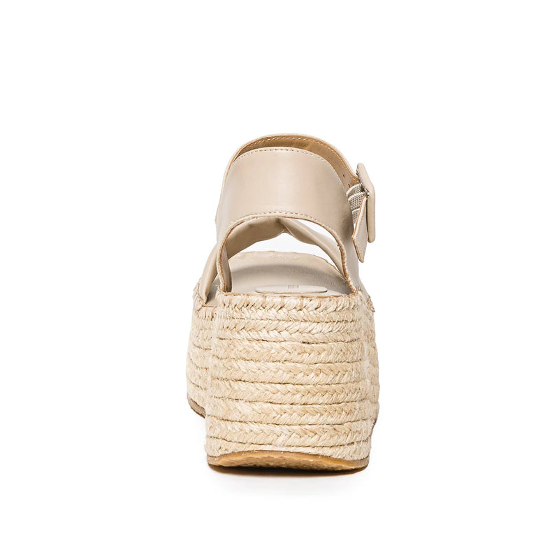 Beige Women Bernardo Mallorca Espadrille Platform Sandals | QZC9694YP