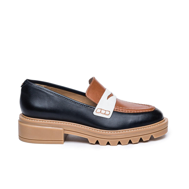 Black Dark Brown Women Bernardo Chandler Lug-Sole Loafers | WWI9840TO