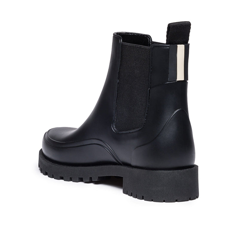 Black Women Bernardo Addison Rain Chelsea Boots | GLV5584UU