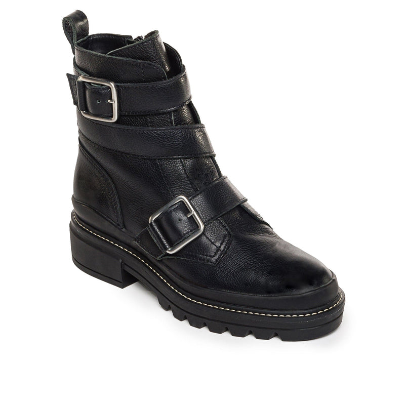 Black Women Bernardo Durban Moto Ankle Boots | WOE520TT