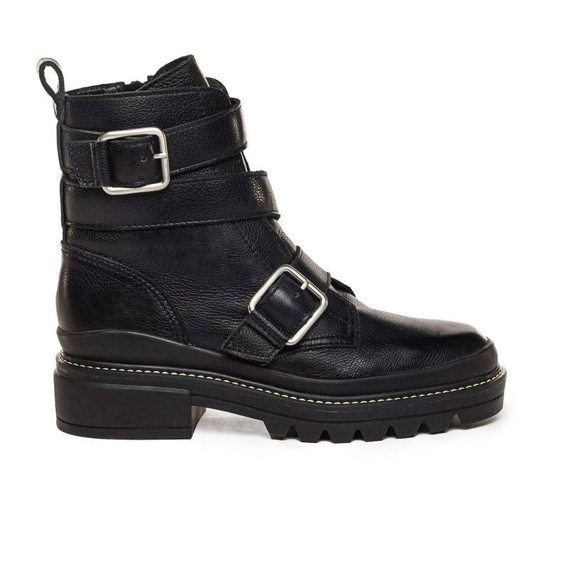 Black Women Bernardo Durban Moto Ankle Boots | WOE520TT