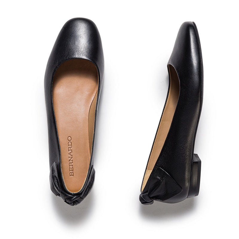 Black Women Bernardo Eloisa Bow Ballet Flats | ZLV416VI