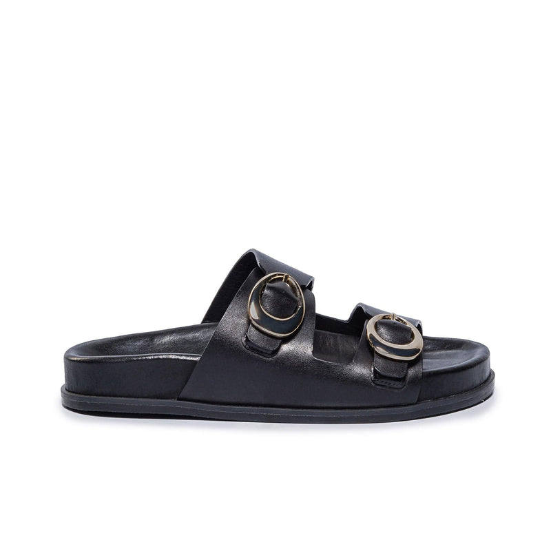 Black Women Bernardo Evie Slide Sandals | GKU8182EJ