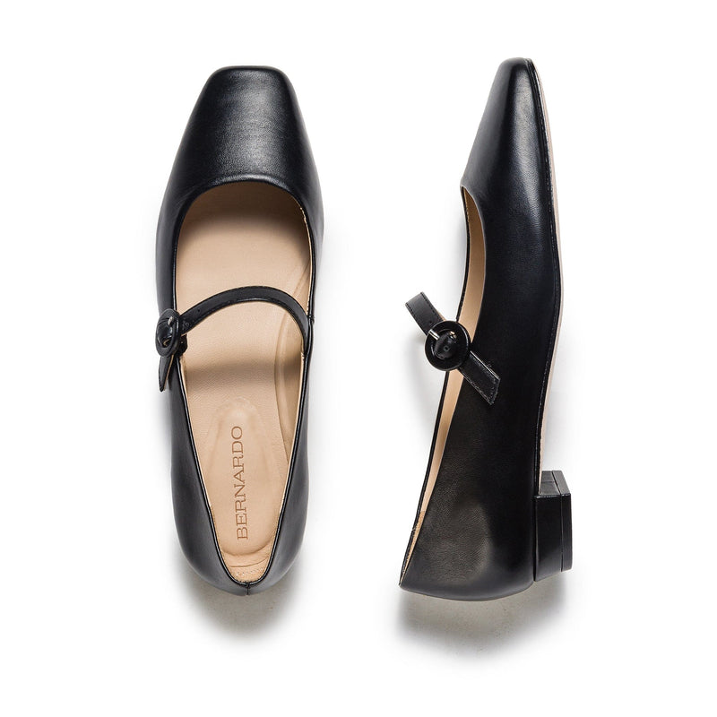 Black Women Bernardo Gabriela Mary Jane Ballet Flats | EEW1716FG