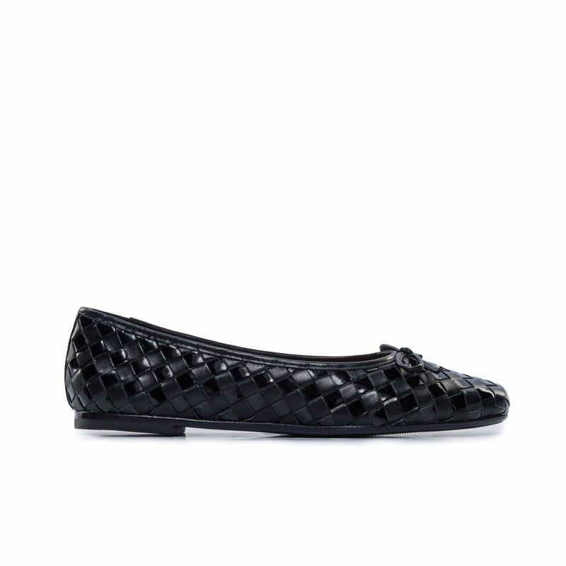 Black Women Bernardo Gwynn Woven Ballet Flats | AAK6649WL