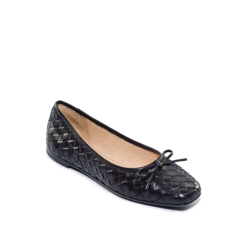 Black Women Bernardo Gwynn Woven Ballet Flats | UVU8659HY