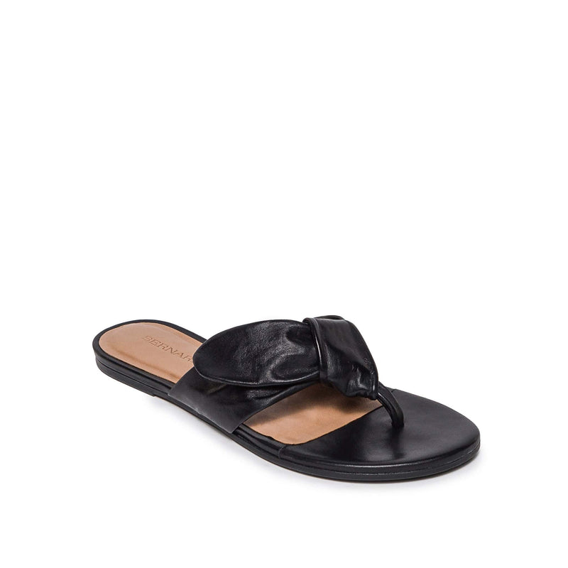 Black Women Bernardo Harmony Thong Slide Sandals | HRH262US