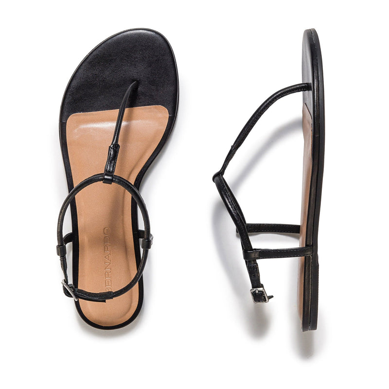 Black Women Bernardo Haven Thong Flat Sandals | JHB4223JH