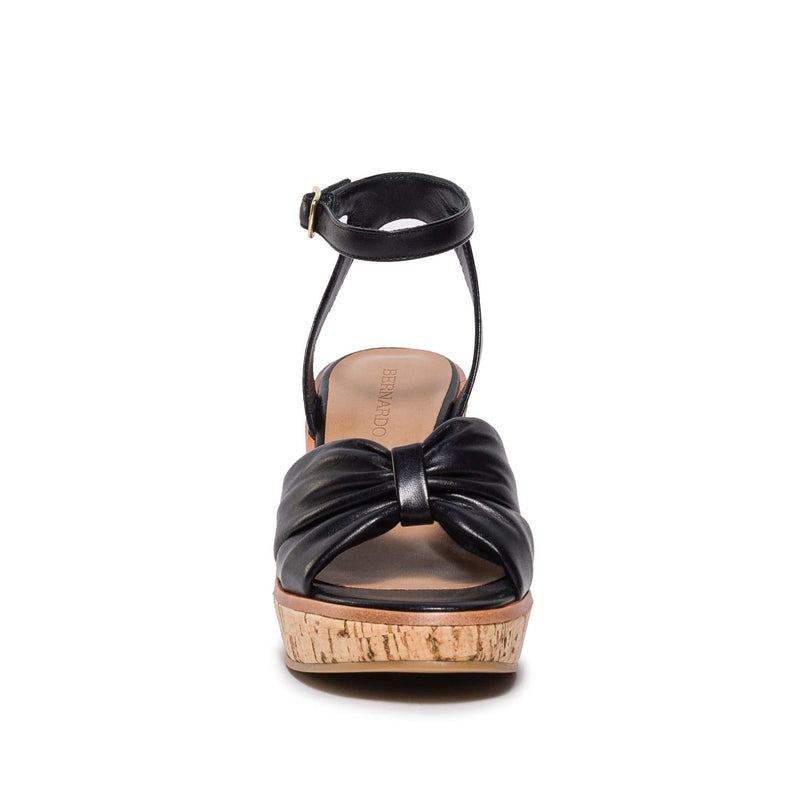 Black Women Bernardo Kearny Wedge Sandals | CIC1138IU