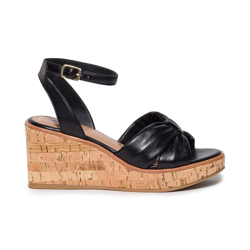 Black Women Bernardo Kearny Wedge Sandals | CIC1138IU