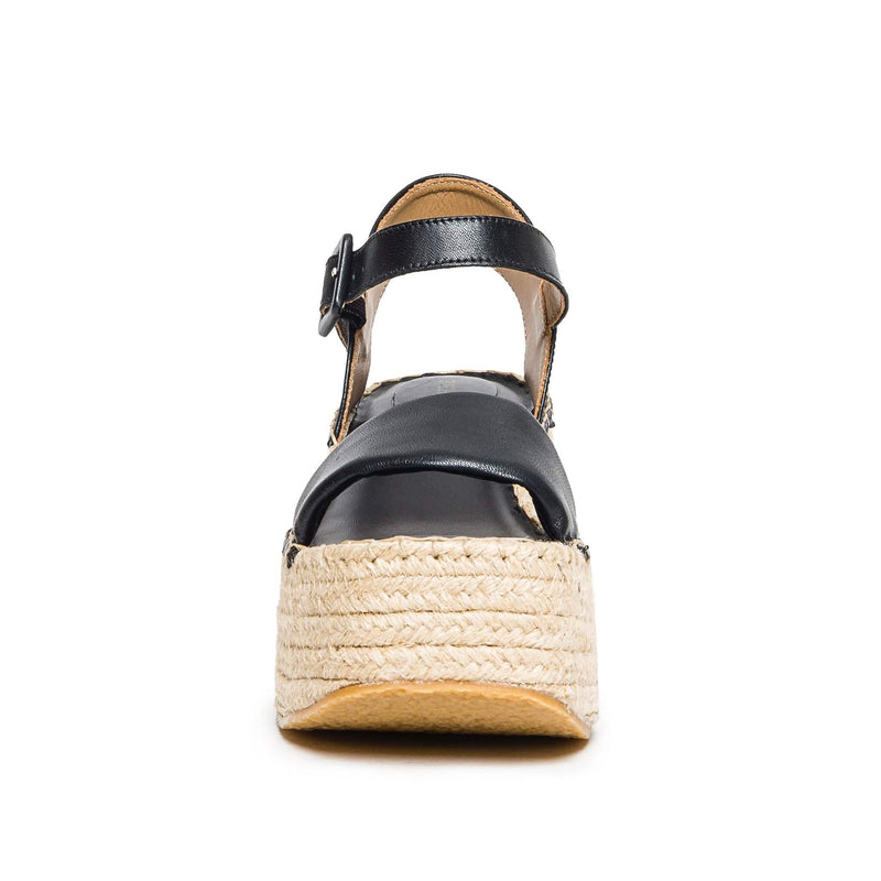 Black Women Bernardo Mallorca Espadrille Platform Sandals | MFP6184EG