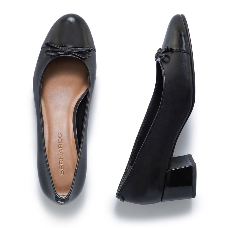 Black Women Bernardo Marisol Ballerina Pumps | PIW5499CW