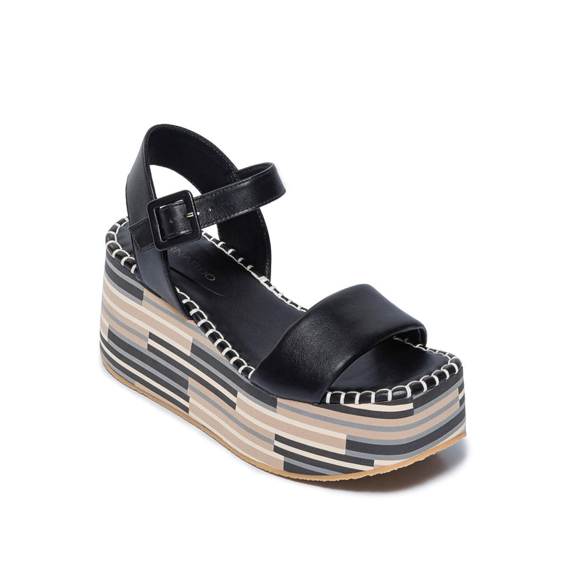 Black Women Bernardo Marley Platform Sandals | VDB1569TN