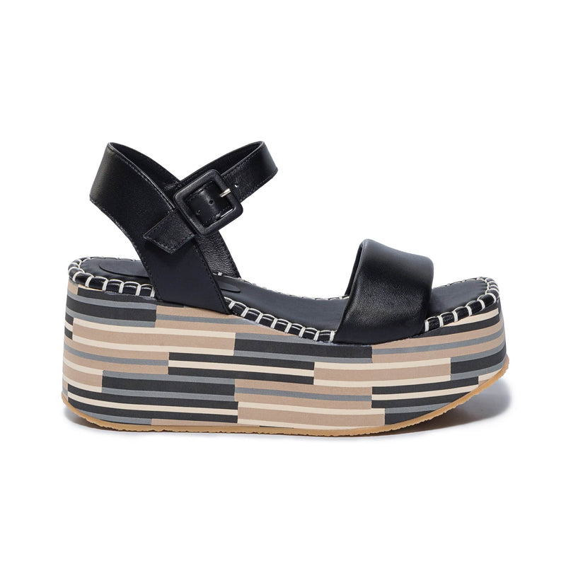 Black Women Bernardo Marley Platform Sandals | VDB1569TN