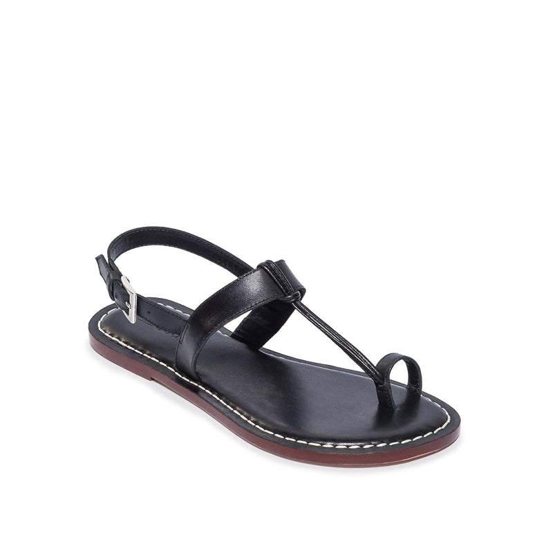 Black Women Bernardo Maverick 2 Toe Ring Flat Sandals | WZI3722HR