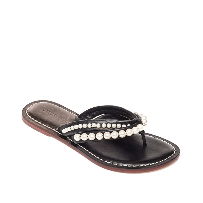 Black Women Bernardo Miami Pearl Slide Sandals | MXE3634FW