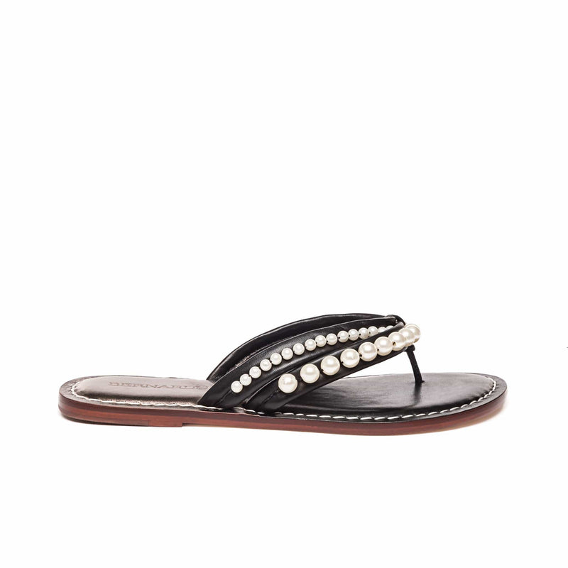 Black Women Bernardo Miami Pearl Slide Sandals | MXE3634FW