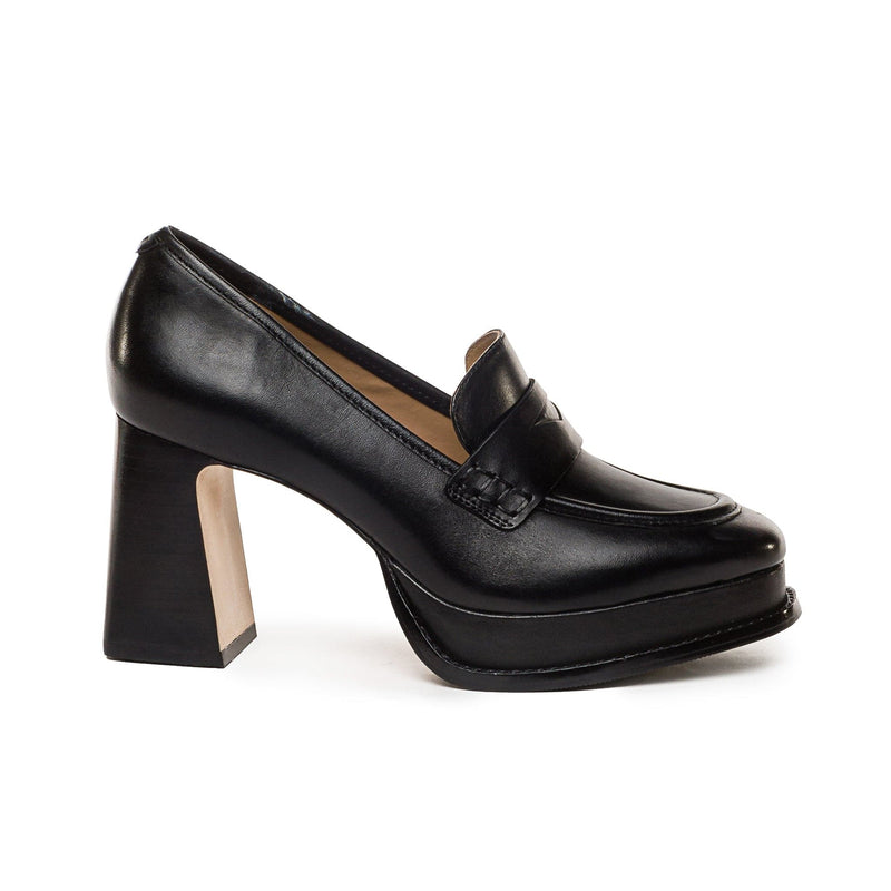 Black Women Bernardo Natalie Platform Loafers | YCJ9137RB