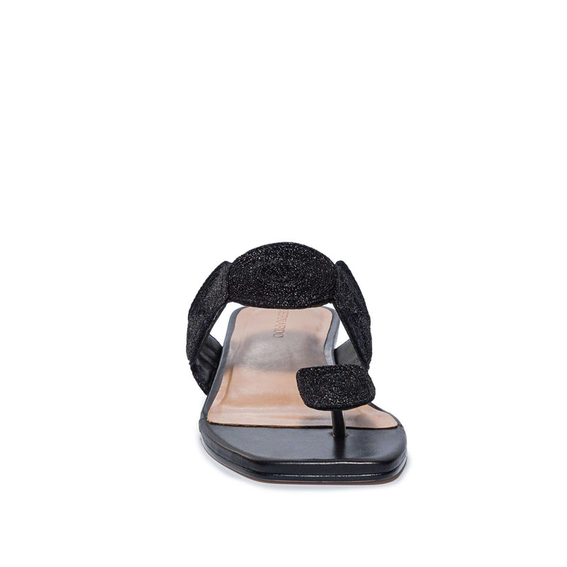 Black Women Bernardo Palermo Flat Sandals | STH9272MS