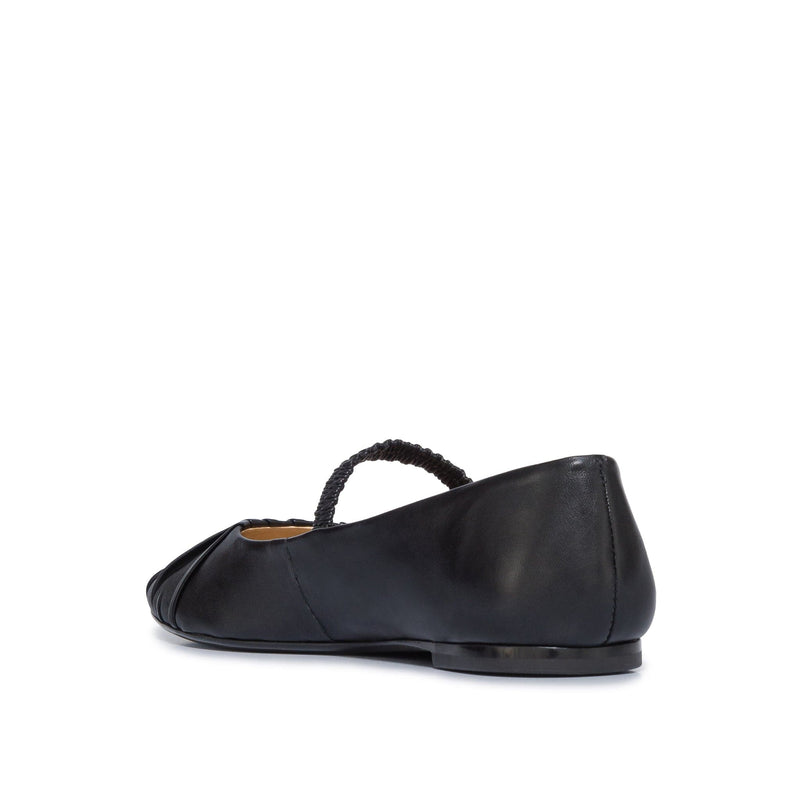 Black Women Bernardo Savona Ballerina Ballet Flats | VKH5816AJ