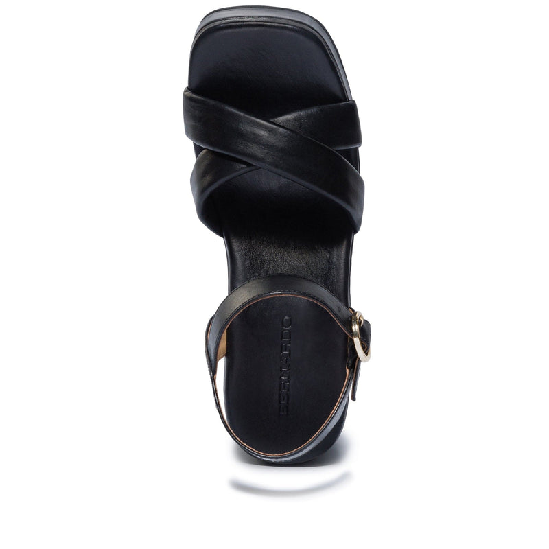 Black Women Bernardo Weston Platform Sandals | WZX189DY