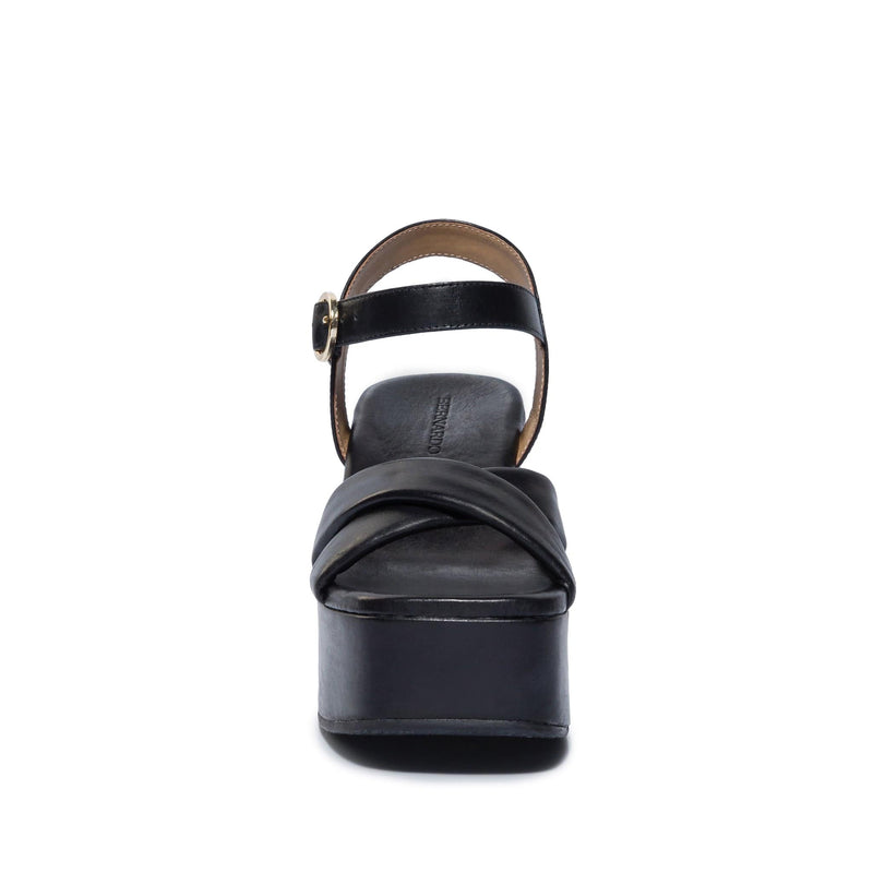 Black Women Bernardo Weston Platform Sandals | WZX189DY