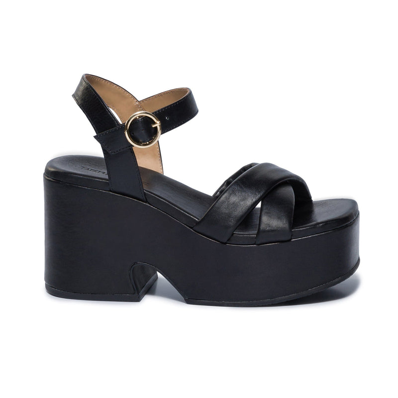 Black Women Bernardo Weston Platform Sandals | WZX189DY