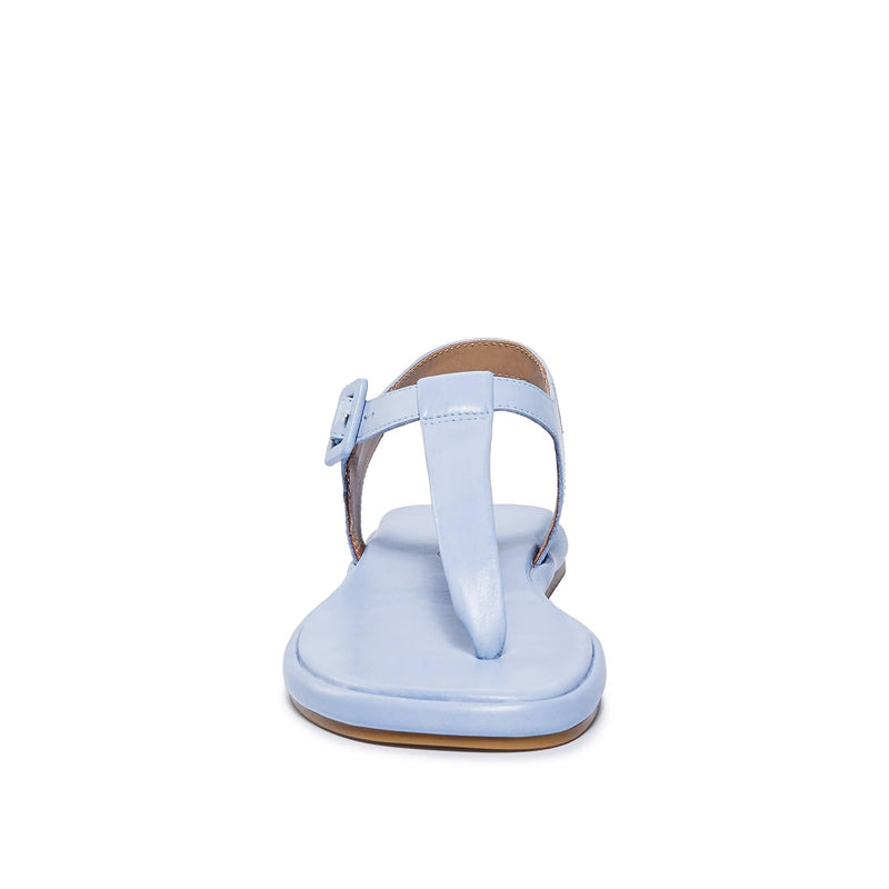 Blue Women Bernardo Tucson T-Strap Flat Sandals | HHU9292GF