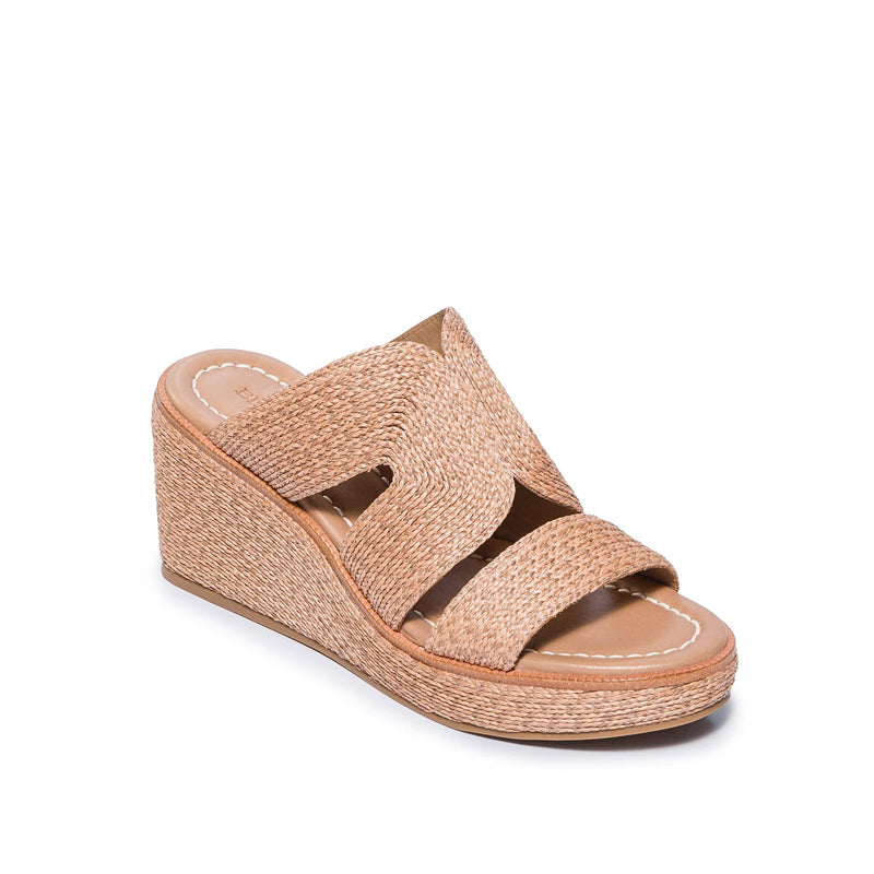 Brown Women Bernardo Kaian Raffia Wedge Sandals | LYR8430AN