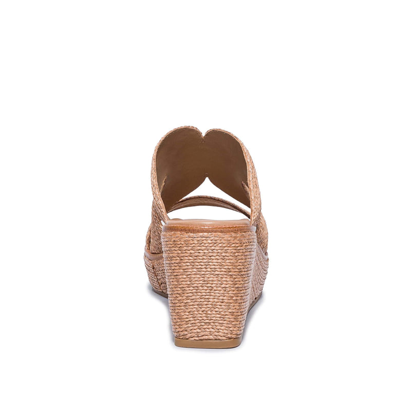 Brown Women Bernardo Kaian Raffia Wedge Sandals | LYR8430AN