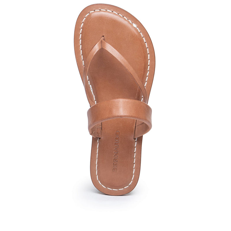 Brown Women Bernardo Leia Thong Flat Sandals | QEN2252JJ