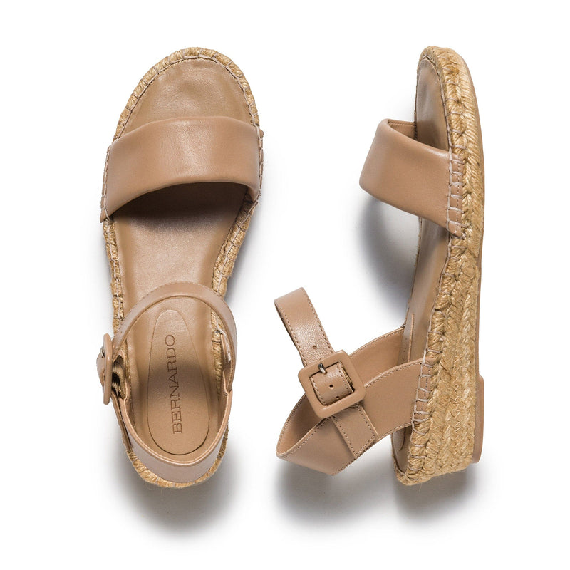 Brown Women Bernardo Madrid Espadrille Wedge Sandals | GMQ388GP