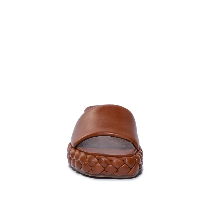 Chocolate Women Bernardo Charleston Braided Slide Sandals | MPJ7992IQ