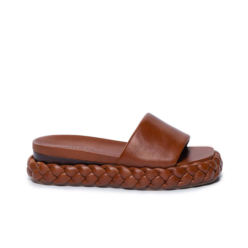 Chocolate Women Bernardo Charleston Braided Slide Sandals | MPJ7992IQ