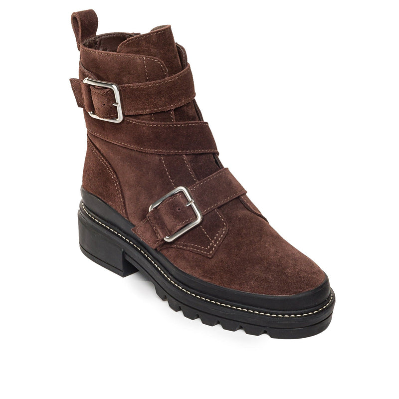 Chocolate Women Bernardo Durban Moto Ankle Boots | AVS3664HQ