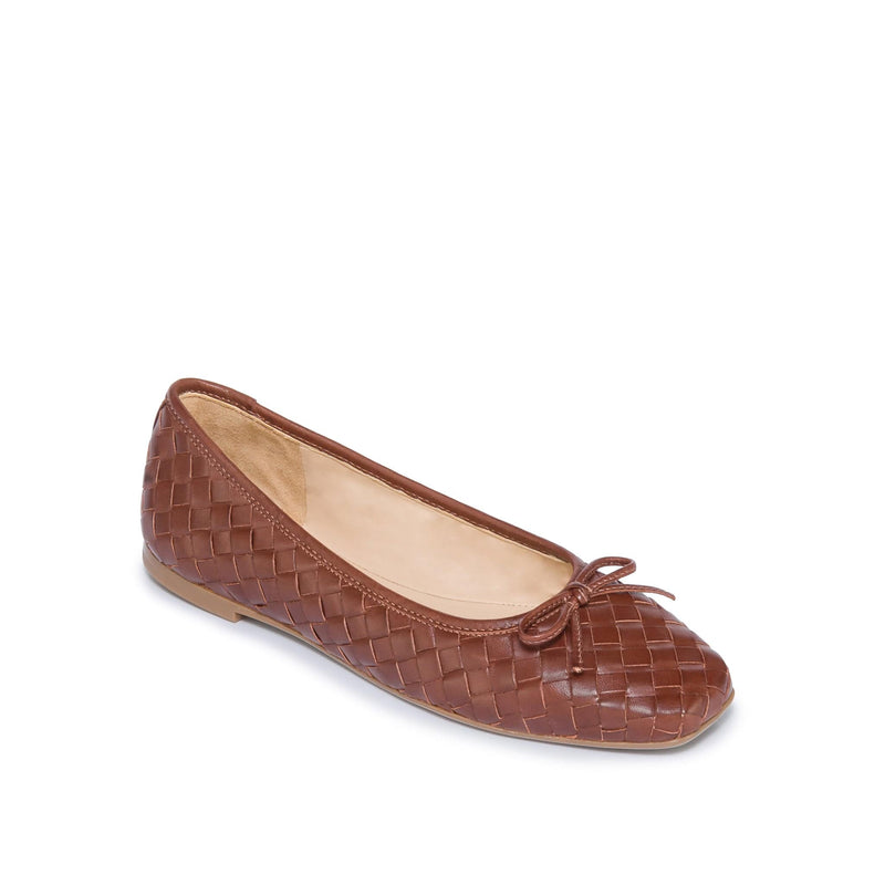 Chocolate Women Bernardo Gwynn Woven Ballet Flats | JCF9428CP