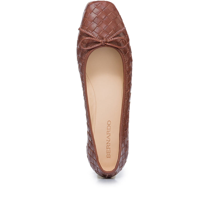 Chocolate Women Bernardo Gwynn Woven Ballet Flats | JCF9428CP