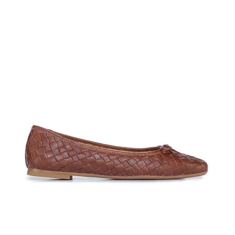 Chocolate Women Bernardo Gwynn Woven Ballet Flats | JCF9428CP