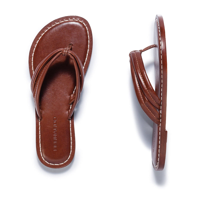 Chocolate Women Bernardo Miami Thong Slide Sandals | UAA4847TE