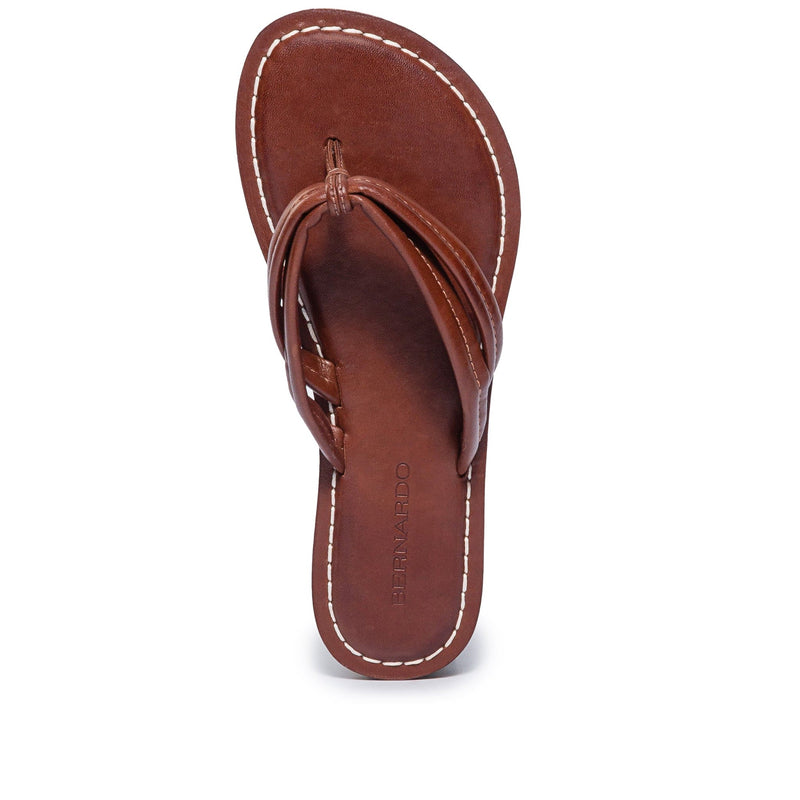 Chocolate Women Bernardo Miami Thong Slide Sandals | UAA4847TE