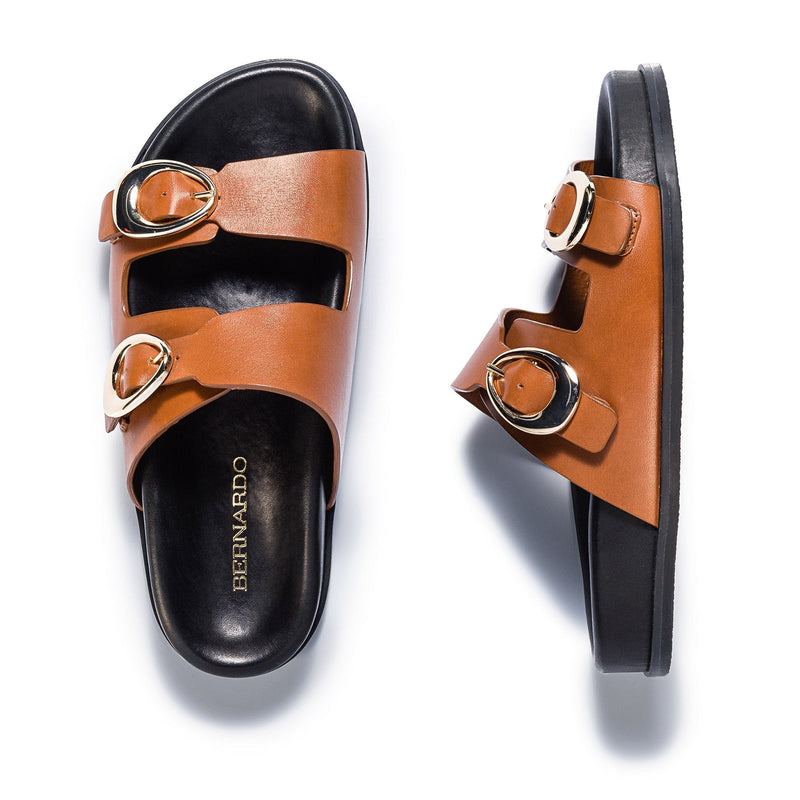 Dark Brown Women Bernardo Evie Slide Sandals | KMP1940LK